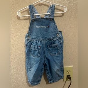 Vintage Tommy Hilfiger Baby 3-6m Overalls Denim Blue
